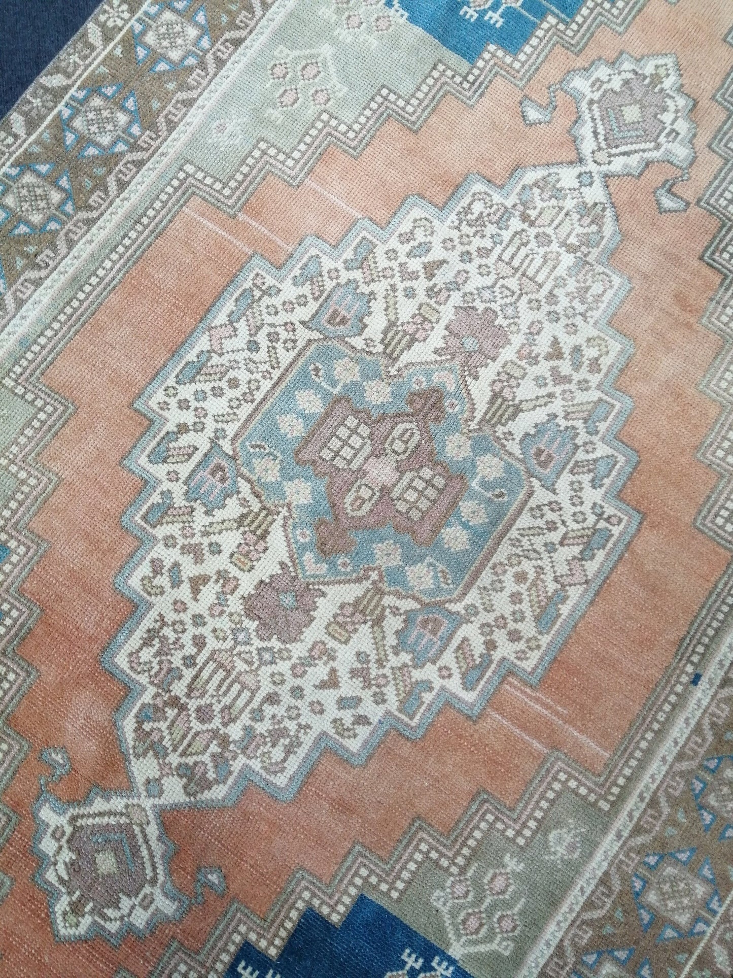 4.6 x 8.2 Wool Rugs  TURKISH HAND MADE Rugs Vintage Turkish Rugs  Anatolian Oushak Rug Turkish Oushak Rug, Vintage Oushak Rug, Wool Rug