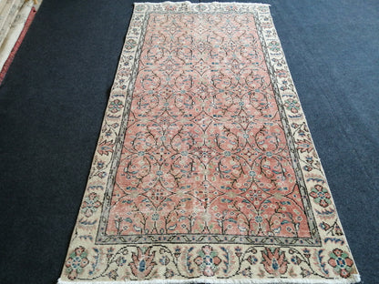 Hand Made Rug, Oushak Rug , Wool  Rug  Vintage Rug Floral Rug, Turkish Rug