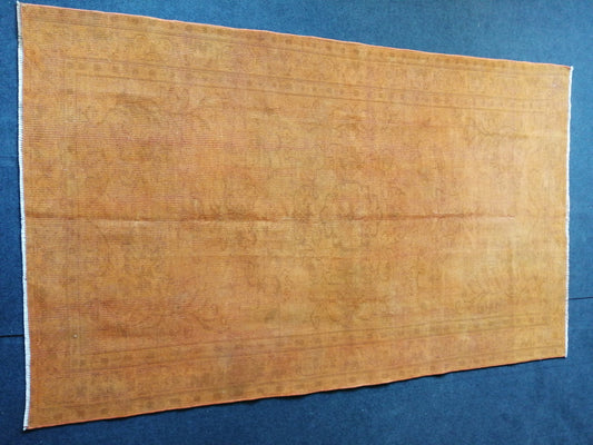4.8 x 8 HandMade Rug, Oushak Rug, Rustic Rug, Turkish Rug, Farmhouse Rug, Vintage Rug, Wool rug