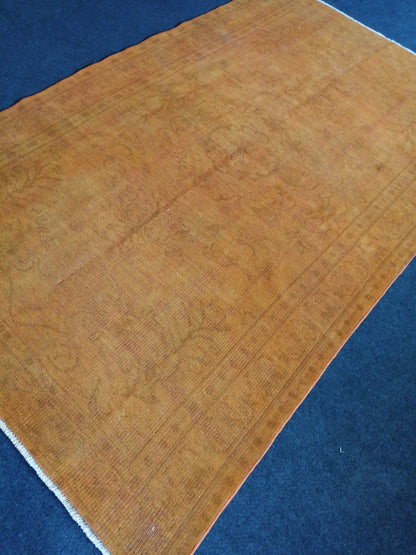 4.8 x 8 HandMade Rug, Oushak Rug, Rustic Rug, Turkish Rug, Farmhouse Rug, Vintage Rug, Wool rug