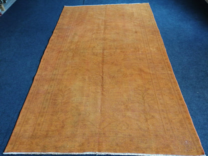 4.8 x 8 HandMade Rug, Oushak Rug, Rustic Rug, Turkish Rug, Farmhouse Rug, Vintage Rug, Wool rug