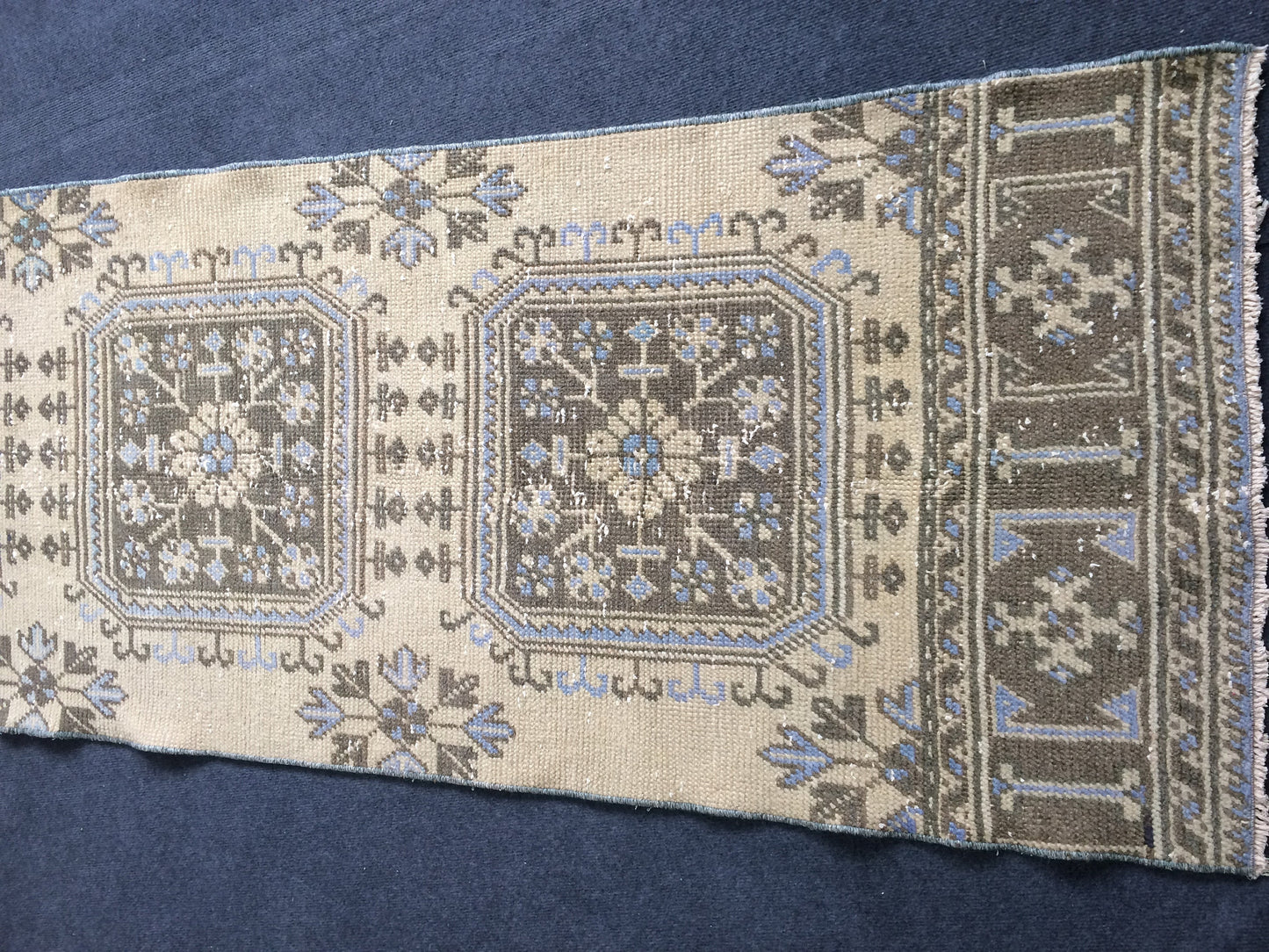 12 X 2.7 FT Oushak Runner Turkish Runner Rug Vintage Runner Rug Hallway Runner Rug Turkish Rug Runner Wool Runner Rug Wool Oushak Rug