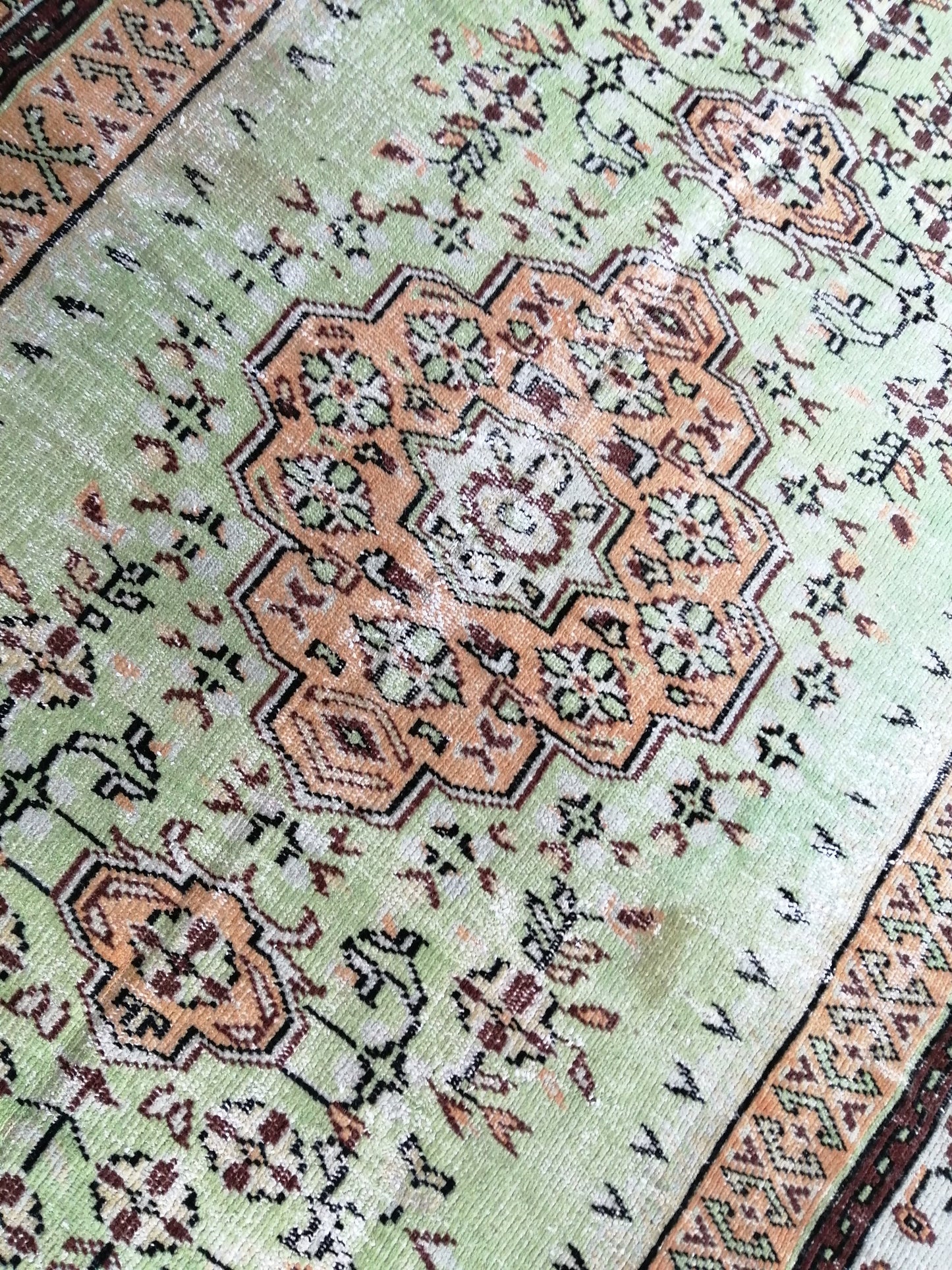 9.3 x 6 Turkish Rug, Oushak Rug, Wool Vintage Rug, Hand Made Rug  Oriental Rug