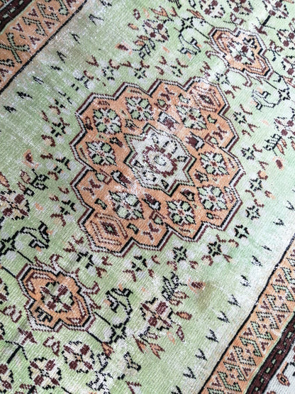 9.3 x 6 Turkish Rug, Oushak Rug, Wool Vintage Rug, Hand Made Rug  Oriental Rug
