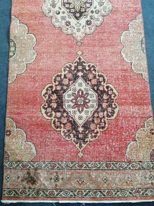 13 x 3 Turkish Runner Rug Oushak Runner Rug  Vintage Runner Rug Hallway Runner Rug Kitchen Runner Rug Wool Runner Rug Wool Oushak Rug