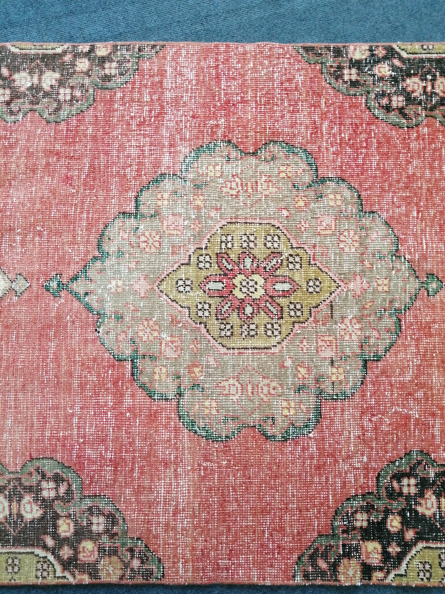 13 x 3 Turkish Runner Rug Oushak Runner Rug  Vintage Runner Rug Hallway Runner Rug Kitchen Runner Rug Wool Runner Rug Wool Oushak Rug