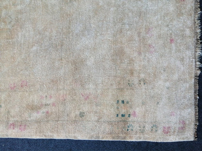 7.5 x 4.3 Muted Rugs, Hand Made Rug, Oushak Rug, Rustic Rug,Turkish Rug, Farmhouse Rug, Vintage Rug, Wool rug