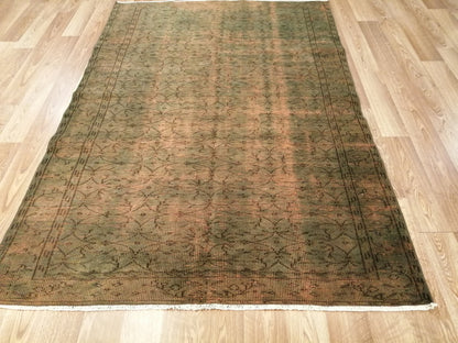 8.5 x 7.9 Rugs, OverDyed Hand Made Rug, Oushak Rug, Rustic Rug,Turkish Rug, Farmhouse Rug, Wool rug