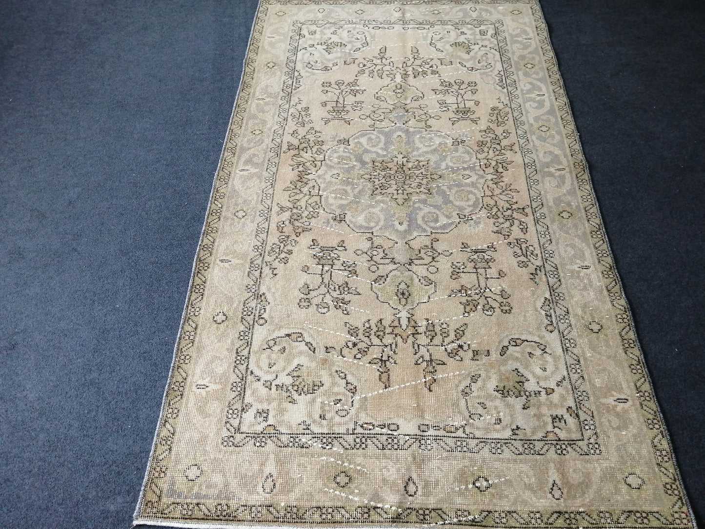 3.9 x 6.7 Rugs, Hand Made Rug, Oushak Rug, Rustic Rug, Bohemian Rug, Rug Runner, Turkish Rug, Farmhouse Rug, Vintage Rug, Wool rug