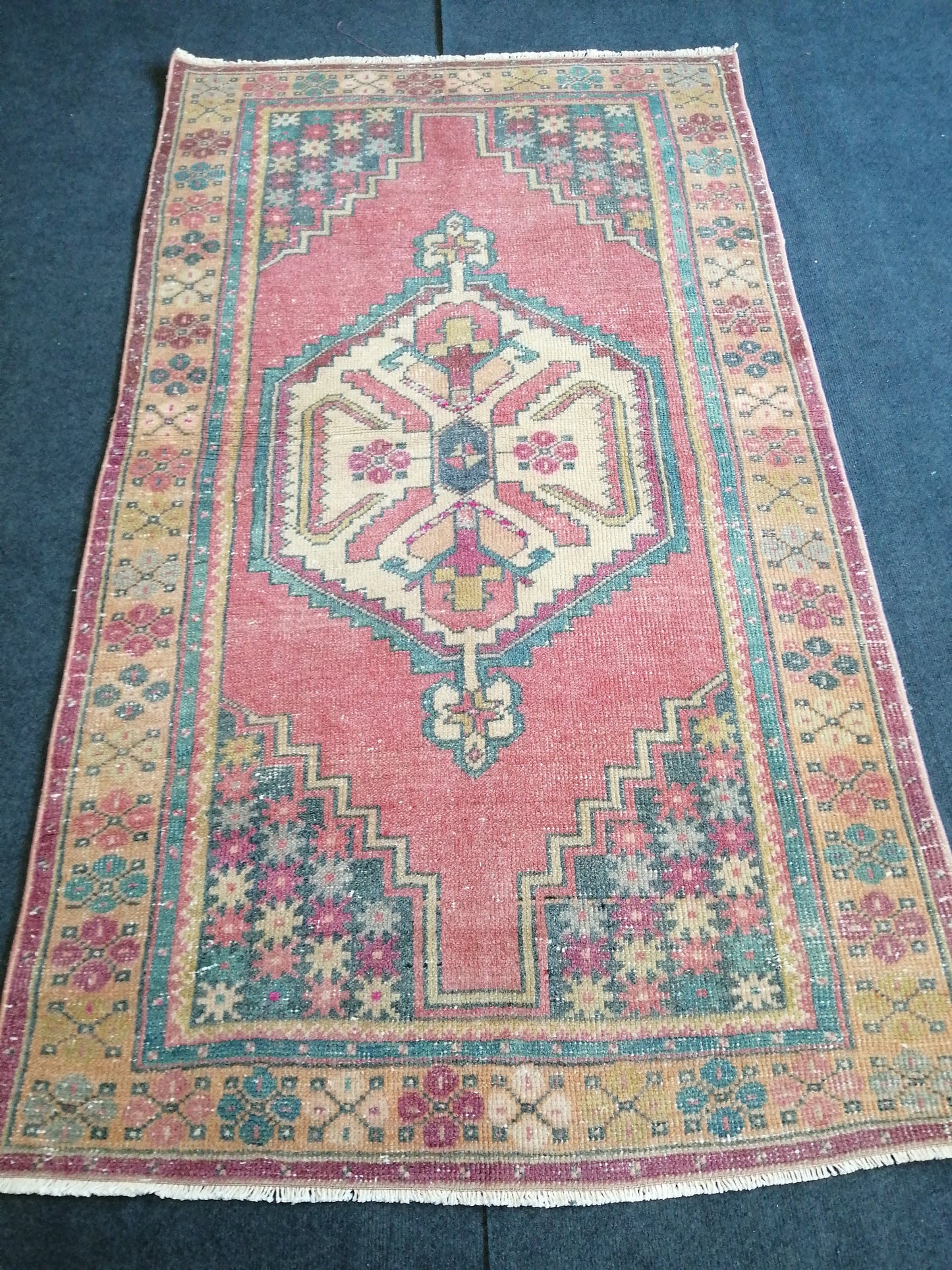 6.2 x 3.5 Rugs, Hand Made Rug, Oushak Rug, Rustic Rug, Turkish Rug, Farmhouse Rug, Vintage Rug, Wool rug