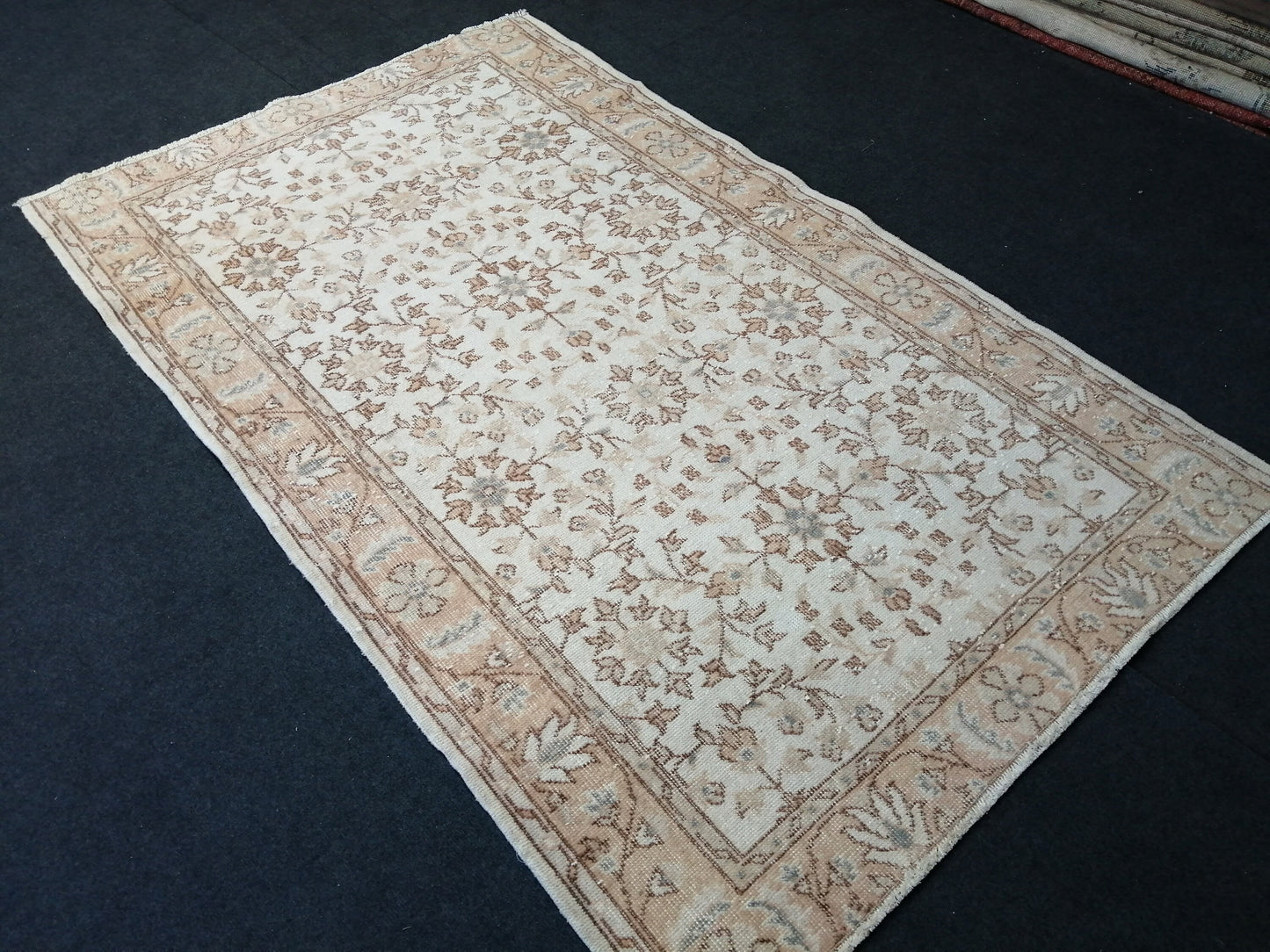 6.3 X 3.11 Oushak Rug Turkish Rug Wool Rug Muted Oushak Rug