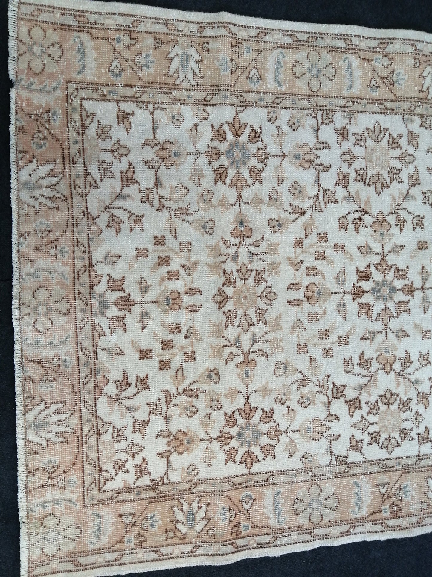 6.3 X 3.11 Oushak Rug Turkish Rug Wool Rug Muted Oushak Rug