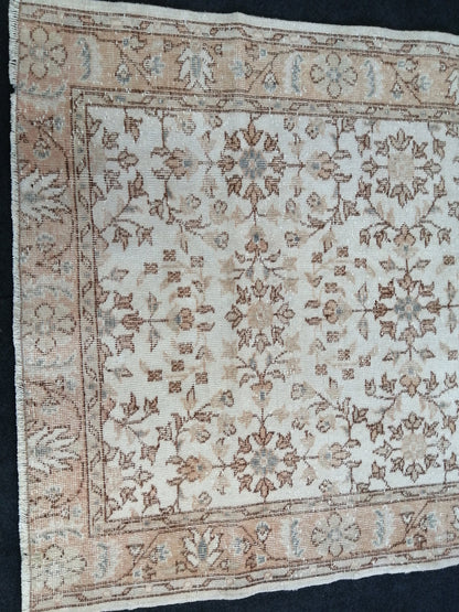 6.3 X 3.11 Oushak Rug Turkish Rug Wool Rug Muted Oushak Rug