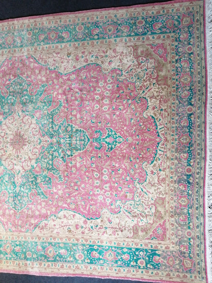 7 x 9.5 Persian RUG Vintage Oriental Rug Wool Oushak Rug Handmade Rug Hand Knotted Rug