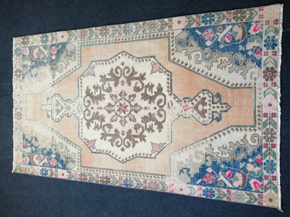7.2 x 4.2 Turkish Rug, Oushak Rug, Hand Knotted Wool Vintage Rug, Oriental Rug, HandMade Rug 4x7