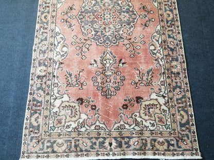 7 X 3.8 Turkish Rug  Hand Made Rug  Vintage Rug, Hand Made Oushak Rug, WOOL RUG