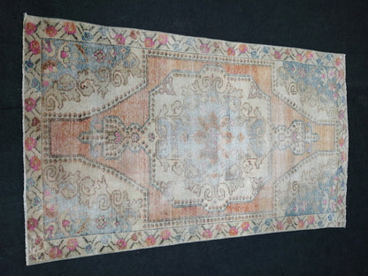 4x7 Rugs, Hand Made Rug, Oushak Rug, Rustic Rug, Bohemian Rug, Rug Runner, Turkish Rug, Farmhouse Rug, Vintage Rug, Wool rug