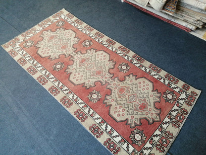 6.8 x 3.1  Antic Oushak Rug, Turkish Oushak Rug, Wool Oushak Rug, Oushak Runner Rugs, Farmhouse Rug, Vintage Rug, Turkish Rug, Hand Made Rug