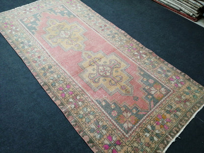 4 x 8.6 Rugs, Hand Made Rug, Oushak Rug, Rustic Rug, Bohemian Rug Oriental Turkish Rug, Farmhouse Rug, Vintage Rug, Wool rug