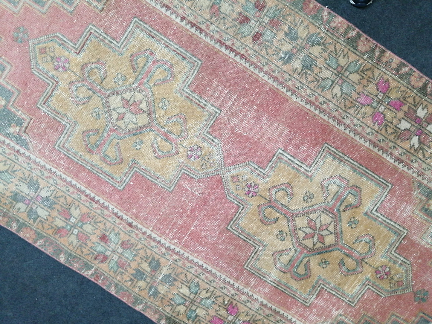 4 x 8.6 Rugs, Hand Made Rug, Oushak Rug, Rustic Rug, Bohemian Rug Oriental Turkish Rug, Farmhouse Rug, Vintage Rug, Wool rug