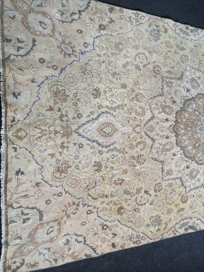 6x11 Large OUSHAK RUG TURKISH Oushak Rug Vintage Oushak Muted Rug Vintage Runner Rug Wool Distressed Rug Hand Made Rugs Vintage Turkish Rug