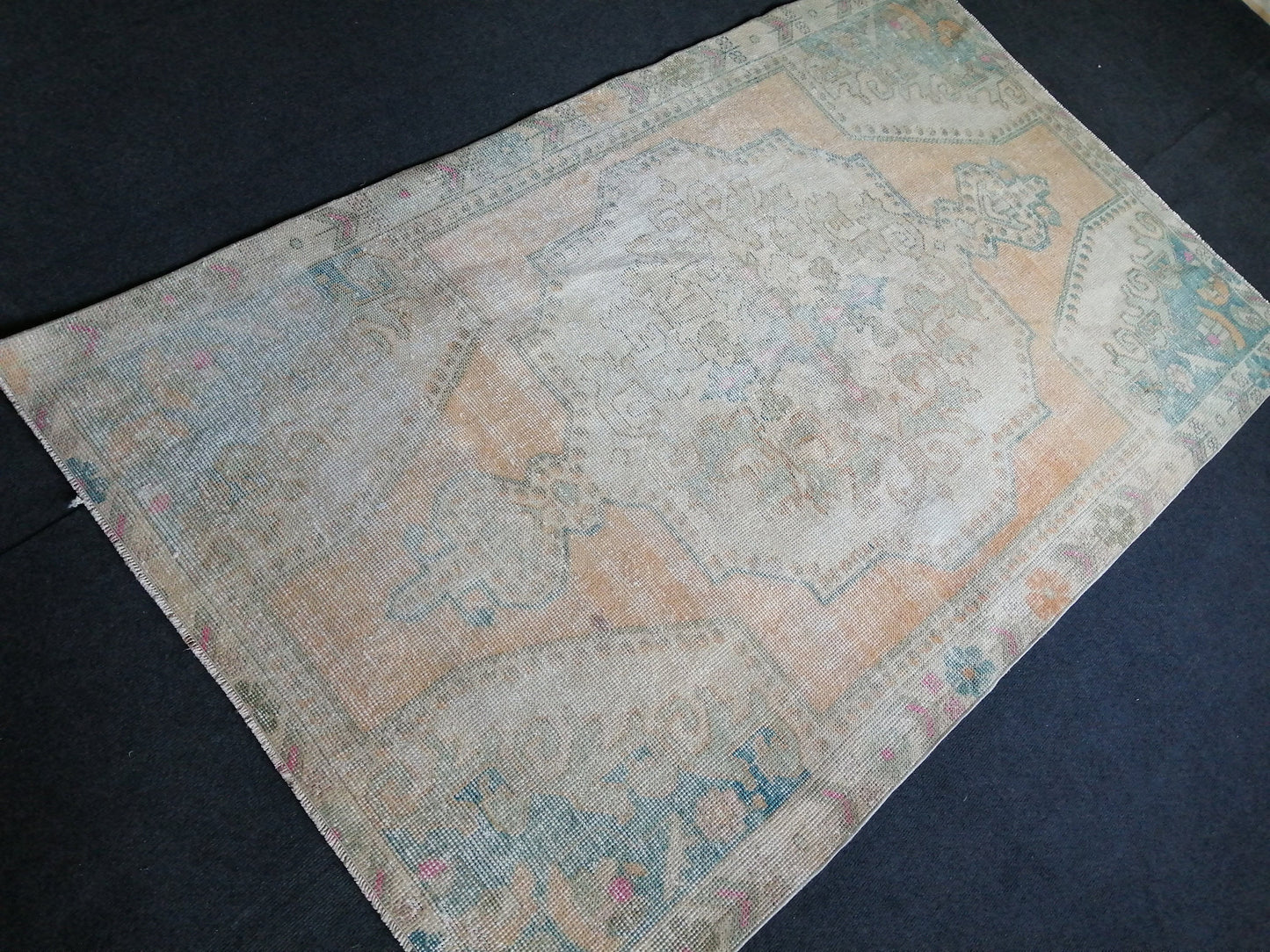 6.9 x 4 VINTAGE Rugs, Hand Made Rug, Oushak Rug, Rustic Rug, Bohemian Rug, Rug Runner, Turkish Rug, Farmhouse Rug, Vintage Rug, Wool rug