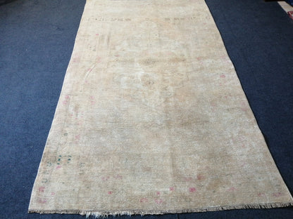 7.5 x 4.3 Muted Rugs, Hand Made Rug, Oushak Rug, Rustic Rug,Turkish Rug, Farmhouse Rug, Vintage Rug, Wool rug