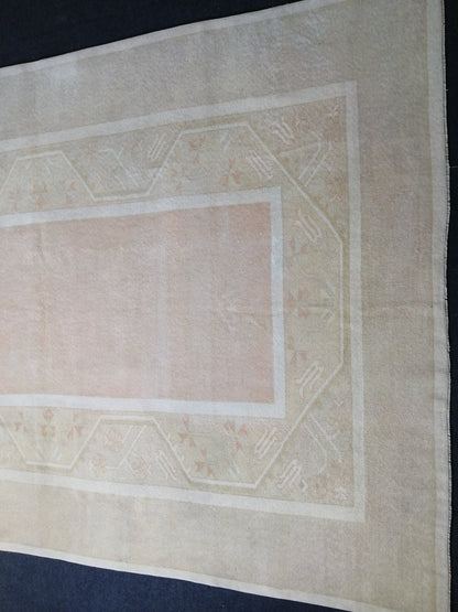 Soft Colors Turkish Rug Muted Oushak Rug 6.3 x 9.3 Rug Muted Wool Hand Made Rug  Oriental Rug