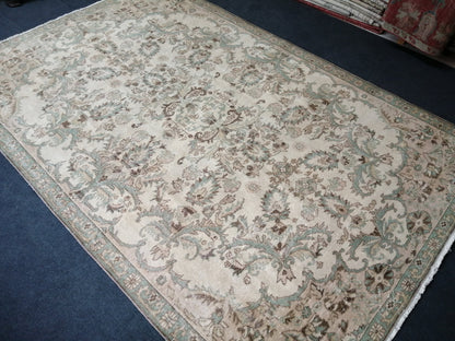 6.5 x 10 Oushak Runner Rug Turkish Runner Rug Vintage Runner Rug Hallway Runner Rug Kitchen Runner Rug Wool Runner Rug Wool Oushak Rug