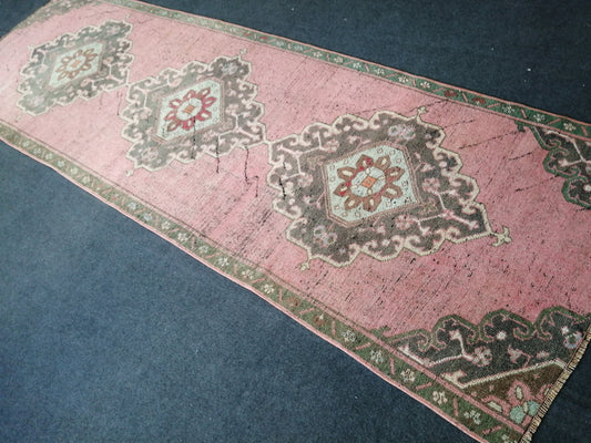 9.4 x 3 Oushak Runner Rug Turkish Runner Rug Vintage Runner Rug Hallway Runner Rug Kitchen Runner Rug Wool Runner Rug Wool Oushak Rug
