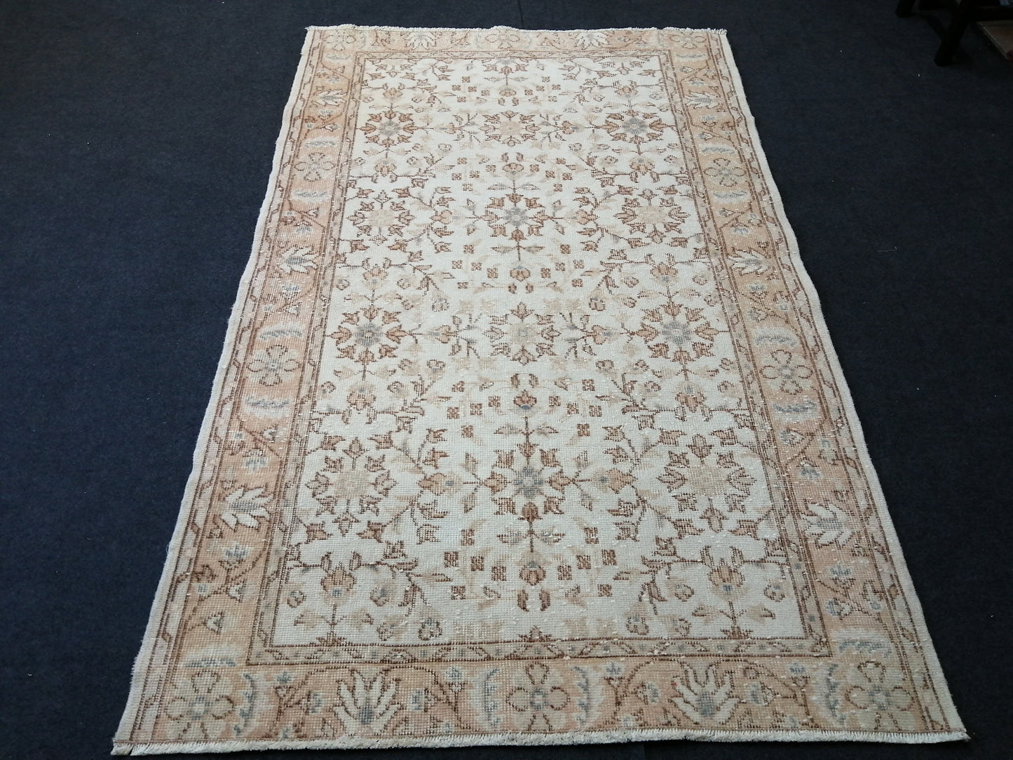 6.3 X 3.11 Oushak Rug Turkish Rug Wool Rug Muted Oushak Rug
