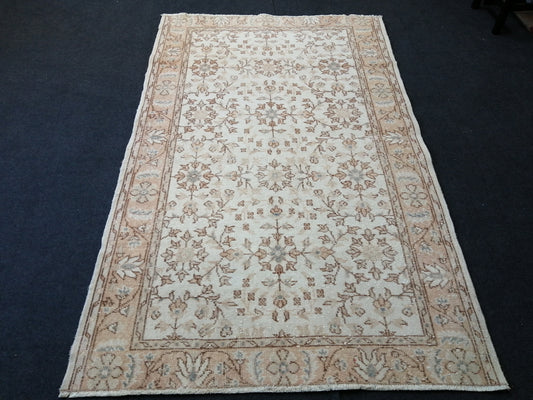 6.3 X 3.11 Oushak Rug Turkish Rug Wool Rug Muted Oushak Rug