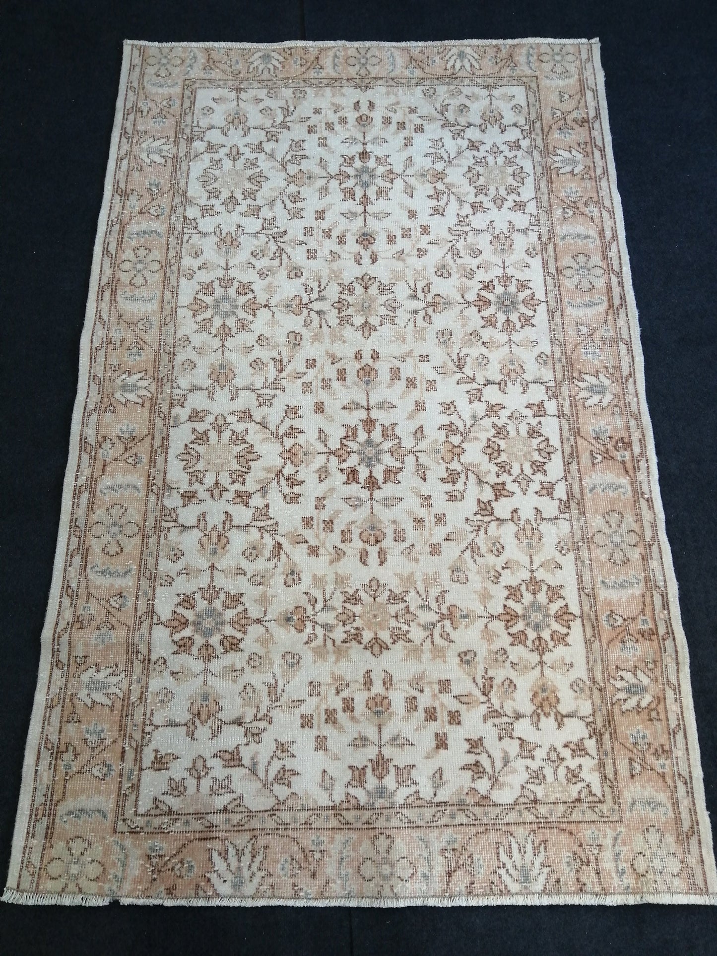 6.3 X 3.11 Oushak Rug Turkish Rug Wool Rug Muted Oushak Rug