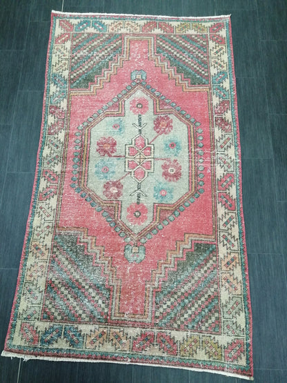6.4 x 3.6 Rugs, Hand Made Rug, Oushak Rug, Rustic Rug, Bohemian Rug, Rug Runner, Turkish Rug, Farmhouse Rug, Vintage Rug, Wool rug
