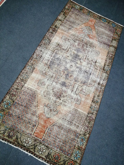 4.3 x 9 Vintage Rugs  TURKISH HAND MADE Rugs   Vintage Turkish Rugs   Oushak Rug   Traditional Rug, Turkish Oushak Rug, Vintage Oushak Rug