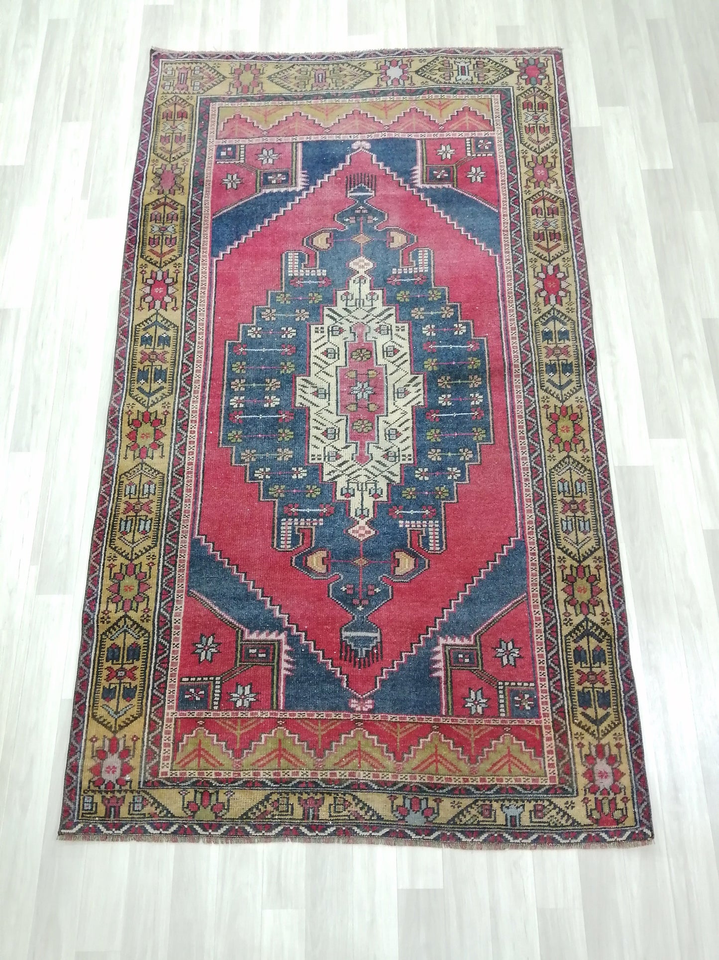 7.8 X 4.3 Rugs, Hand Made Rug, Oushak Rug, Rustic Rug, Bohemian Rug, Rug Runner, Turkish Rug, Farmhouse Rug, Vintage Rug, Wool rug