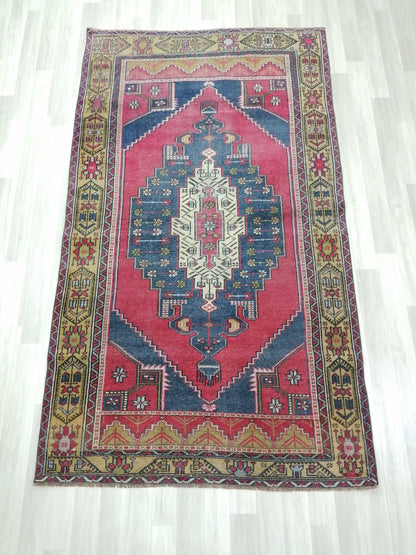 7.8 X 4.3 Rugs, Hand Made Rug, Oushak Rug, Rustic Rug, Bohemian Rug, Rug Runner, Turkish Rug, Farmhouse Rug, Vintage Rug, Wool rug