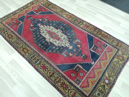 7.8 X 4.3 Rugs, Hand Made Rug, Oushak Rug, Rustic Rug, Bohemian Rug, Rug Runner, Turkish Rug, Farmhouse Rug, Vintage Rug, Wool rug