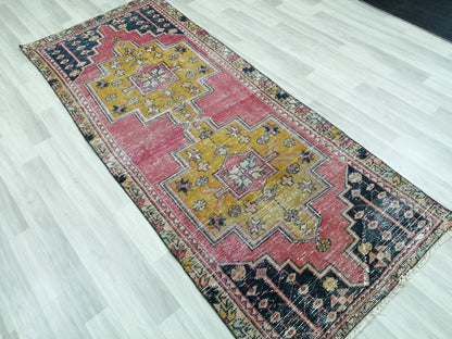 8.3 X 3.3 Rugs, Hand Made Rug, Oushak Rug, Rustic Rug, Bohemian Rug, Rug Runner, Turkish Rug, Farmhouse Rug, Vintage Rug, Wool rug