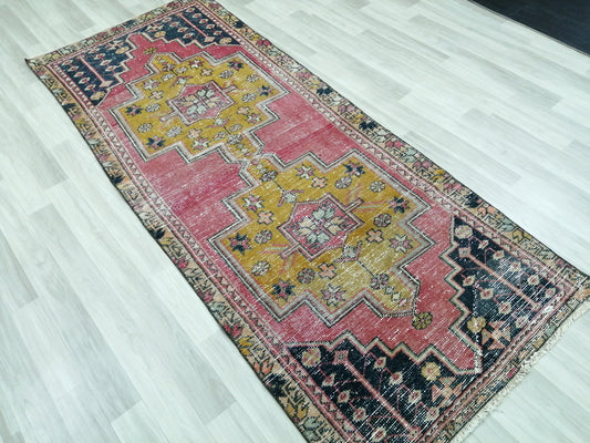 8.3 X 3.3 Rugs, Hand Made Rug, Oushak Rug, Rustic Rug, Bohemian Rug, Rug Runner, Turkish Rug, Farmhouse Rug, Vintage Rug, Wool rug