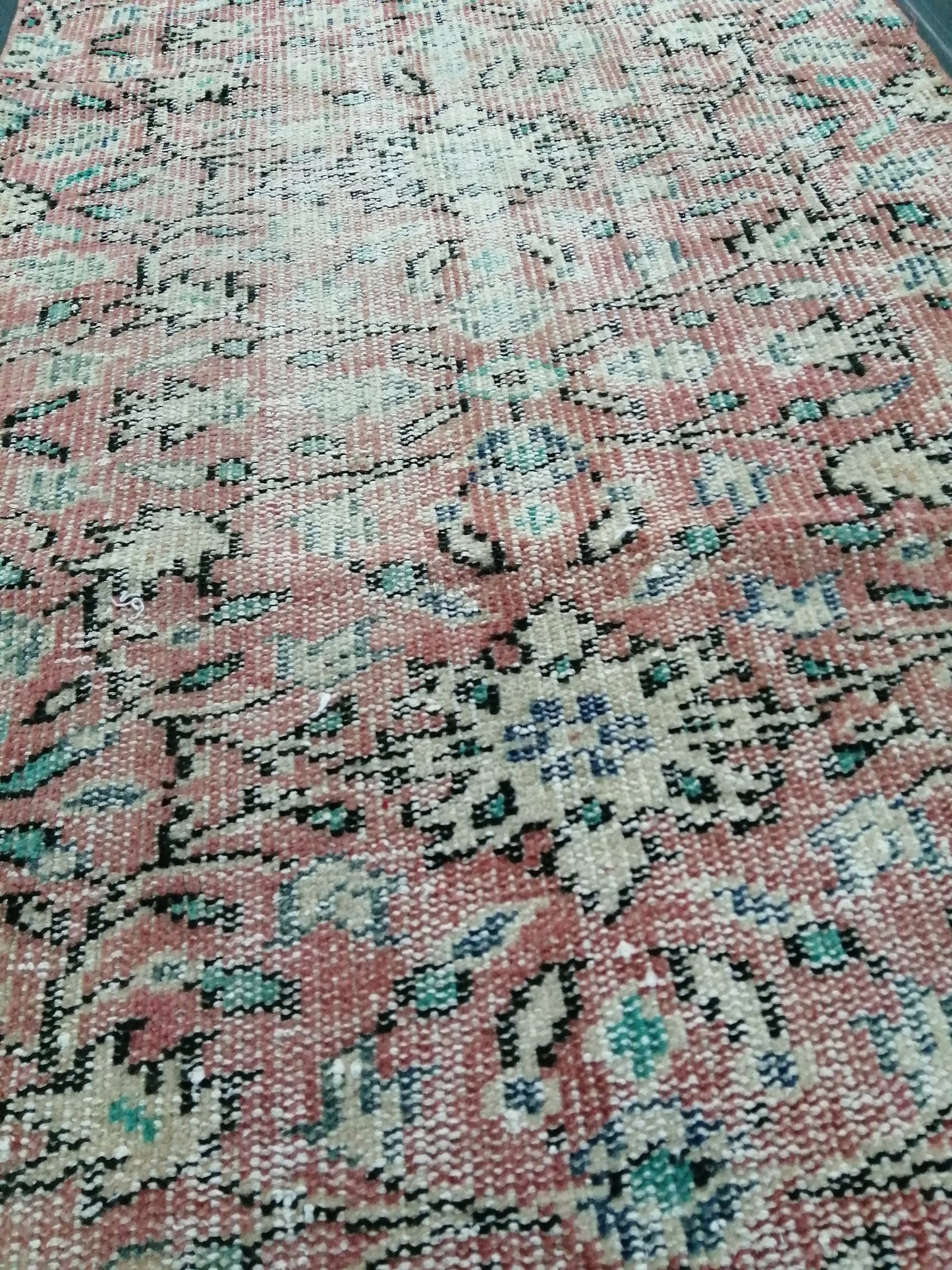 10.6 X 2.5 Distressed Runner Rug Turkish Runner Rug Vintage Runner Rug Hallway Runner
