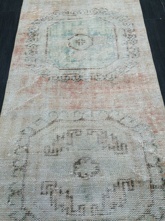 10 X 2.2 Oushak Runner Rug Turkish Runner Rug Vintage Runner Rug Hallway Runner Kitchen Runner Rug Wool Runner Rug Wool Oushak Rug 2.2x10