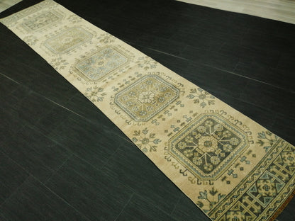 11.2 X 2.3 Oushak Runner Rug Turkish Runner Rug Vintage Runner Rug Hallway Runner Rug Kitchen Runner Rug Wool Runner Rug Wool Oushak Rug