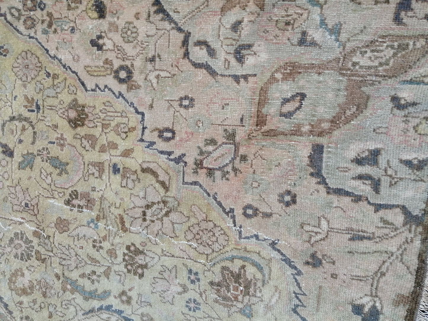 6x11 Large OUSHAK RUG TURKISH Oushak Rug Vintage Oushak Muted Rug Vintage Runner Rug Wool Distressed Rug Hand Made Rugs Vintage Turkish Rug