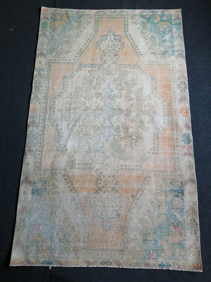 6.9 x 4 VINTAGE Rugs, Hand Made Rug, Oushak Rug, Rustic Rug, Bohemian Rug, Rug Runner, Turkish Rug, Farmhouse Rug, Vintage Rug, Wool rug