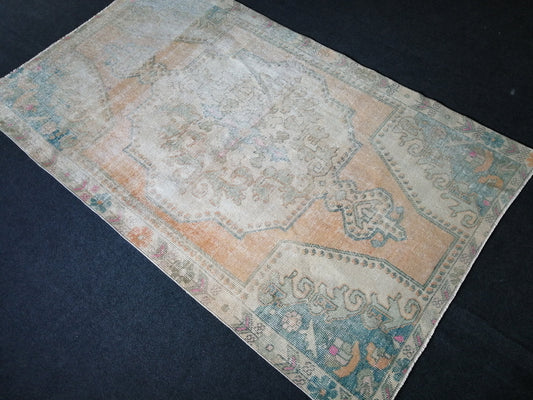 6.9 x 4 VINTAGE Rugs, Hand Made Rug, Oushak Rug, Rustic Rug, Bohemian Rug, Rug Runner, Turkish Rug, Farmhouse Rug, Vintage Rug, Wool rug