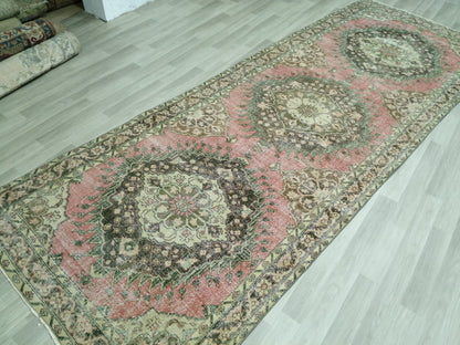 5 x 12.6 Oushak Runner Rug Turkish Runner Rug Vintage Runner Rug Hallway Runner Rug Kitchen Runner Rug Wool Runner Rug Wool Oushak Rug
