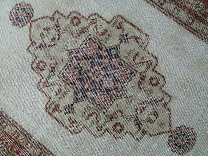6.9 x 3.9 Rug Handmade Rug Oushak Rug, Rustic Rug Hand Knotted Rug, Rug Runner,Muted  Turkish Rug, Farmhouse Rug, Vintage Rug, Wool rug