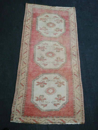 6x3 Oushak Runner Rug Turkish Runner Rug Vintage Runner Rug Hallway Runner Rug Kitchen Runner Rug Wool 3x6 Rug Wool Oushak Rug