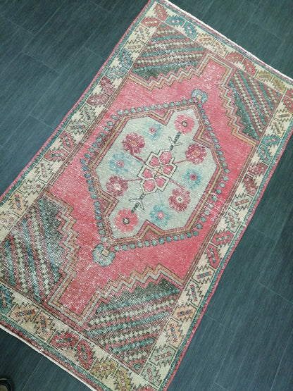 6.4 x 3.6 Rugs, Hand Made Rug, Oushak Rug, Rustic Rug, Bohemian Rug, Rug Runner, Turkish Rug, Farmhouse Rug, Vintage Rug, Wool rug